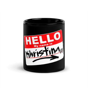 Personalized -Black Glossy Mug