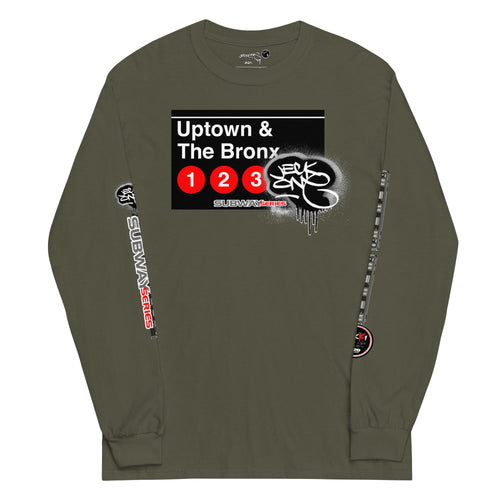 LONG SLEEVE TEE  (uniSex) : UPTOWN & THE BRONX -(2020 upgraded classic)