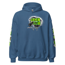 HOODIE (uniSex):  GreenNeonCamoDrip  (upgraded classic)