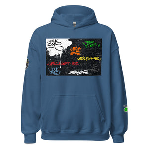 HOODIE (uniSex):  TAGGED UP WALL - (upgraded classic)