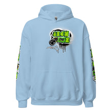 HOODIE (uniSex):  GreenNeonCamoDrip  (upgraded classic)