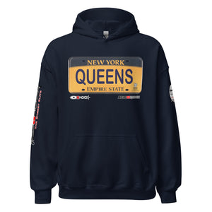 HOODIE (uniSex): QUEENS -VanityPlate