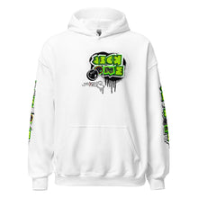 HOODIE (uniSex):  GreenNeonCamoDrip  (upgraded classic)