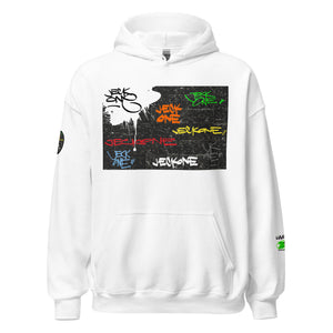 HOODIE (uniSex):  TAGGED UP WALL - (upgraded classic)