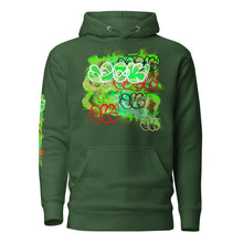 HOODIE (uniSex):  GreenNeonCamo Smudge