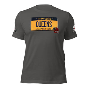 SHORT SLEEVE TEE SHIRT (uniSex) : QUEENS 2021   (JECKONE X oeroSTREETautomotive Custom Classics)