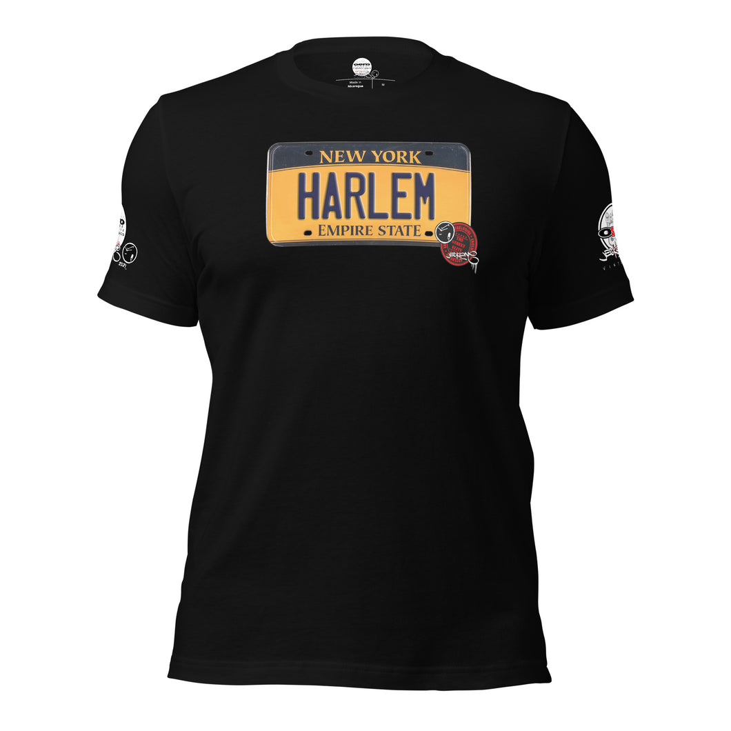 SHORT SLEEVE TEE SHIRT (uniSex) : HARLEM 2021 (JECKONE X oeroSTREETautomotive Custom Classics)