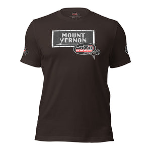 SHORT SLEEVE TEE SHIRT (uniSex) : MOUNT VERNON (updated classic)