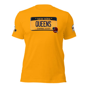 SHORT SLEEVE TEE SHIRT (uniSex) : QUEENS 2021   (JECKONE X oeroSTREETautomotive Custom Classics)