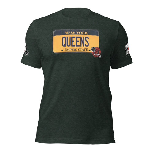 SHORT SLEEVE TEE SHIRT (uniSex) : QUEENS 2021   (JECKONE X oeroSTREETautomotive Custom Classics)