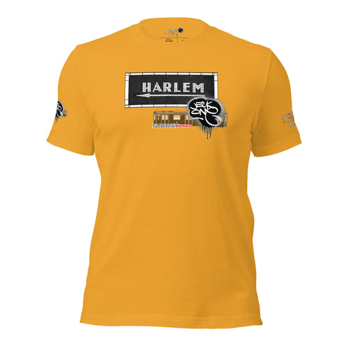 SHORT SLEEVE TEE  (uniSex) : HARLEM (tiled) -(2020 upgraded classic)