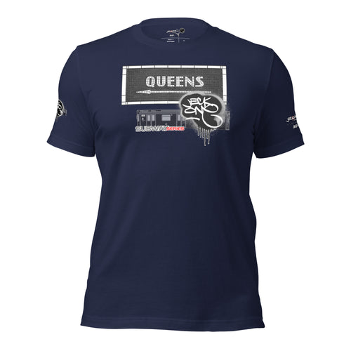 SHORT SLEEVE TEE  (uniSex) :  QUEENS (tiled) -(2020 upgraded classic)