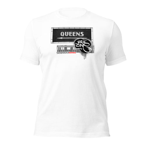 SHORT SLEEVE TEE  (uniSex) : QUEENS (tiled classic)