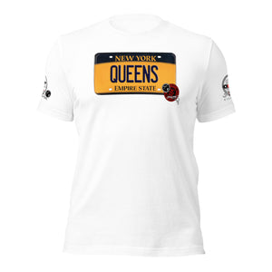 SHORT SLEEVE TEE SHIRT (uniSex) : QUEENS 2021   (JECKONE X oeroSTREETautomotive Custom Classics)