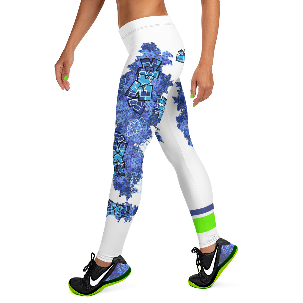 LEGGINGS:  DELPHINIUMS BOUQUET