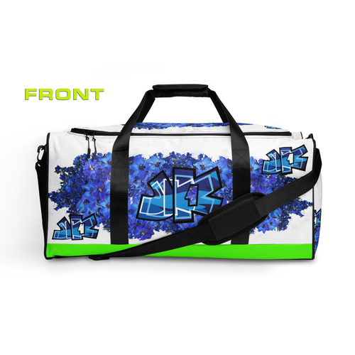 GYM DUFFLE BAG (Premium):  DELPHINIUMS BOUQUET