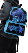 BACKPACK (Premium): DELPHINIUM BOUQUET (BLACK) -uniSex