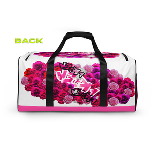 GYM DUFFLE BAG (Premium): PINKROSES BOUQUET