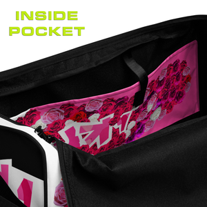 GYM DUFFLE BAG (Premium): PINKROSES BOUQUET