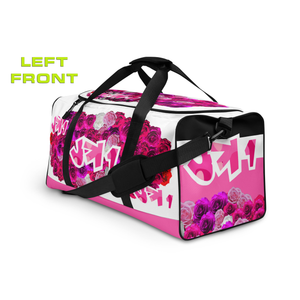 GYM DUFFLE BAG (Premium): PINKROSES BOUQUET