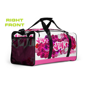 GYM DUFFLE BAG (Premium): PINKROSES BOUQUET