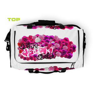 GYM DUFFLE BAG (Premium): PINKROSES BOUQUET