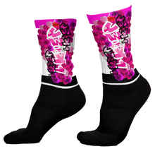 SOCKS: PINKROSES BOUQUET -uniSex