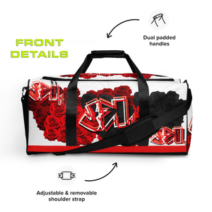 GYM DUFFLE BAG (Premium): ROSES BOUQUET -uniSex