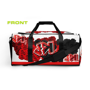 GYM DUFFLE BAG (Premium): ROSES BOUQUET -uniSex