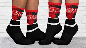 SOCKS: ROSES BOUQUET -uniSex