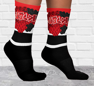 SOCKS: ROSES BOUQUET -uniSex