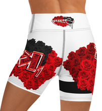 YOGA SHORTS: ROSES BOUQUET