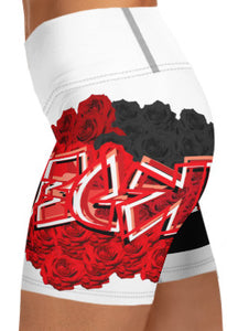 YOGA SHORTS: ROSES BOUQUET