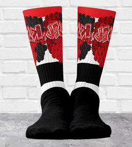 SOCKS: ROSES BOUQUET -uniSex