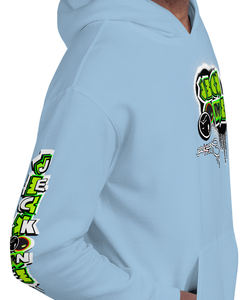 HOODIE (uniSex):  GreenNeonCamoDrip  (upgraded classic)