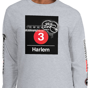 LONG SLEEVE TEE  (uniSex) : HARLEM -(2020 upgraded classic)