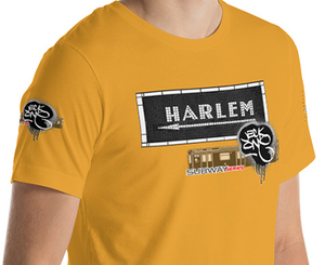 SHORT SLEEVE TEE  (uniSex) : HARLEM (tiled) -(2020 upgraded classic)