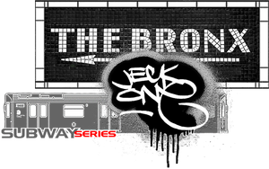 SHORT SLEEVE TEE  (uniSex) : THE BRONX (tiled) -(2020 upgraded classic)