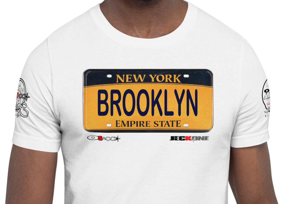 SHORT SLEEVE TEE SHIRT (uniSex) : BROOKLYN 2019 (JECKONE X oeroSTREETautomotive Custom Classics)