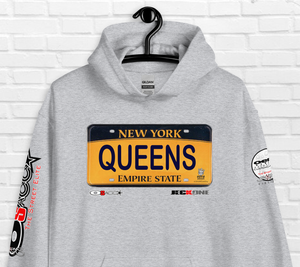 HOODIE (uniSex): QUEENS -VanityPlate