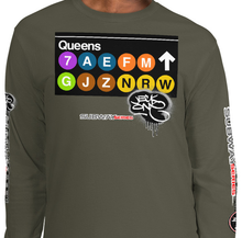 LONG SLEEVE TEE  (uniSex) : QUEENS -(2020 upgraded classic)