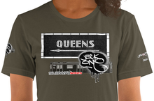 SHORT SLEEVE TEE  (uniSex) :  QUEENS (tiled) -(2020 upgraded classic)