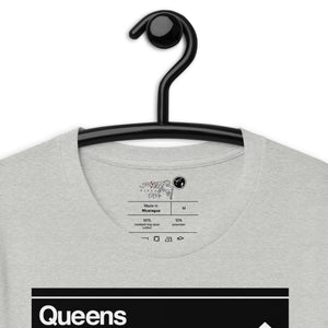 SHORT SLEEVE TEE  (uniSex) : QUEENS -(2020 upgraded classic)