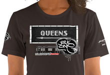 SHORT SLEEVE TEE  (uniSex) :  QUEENS (tiled) -(2020 upgraded classic)