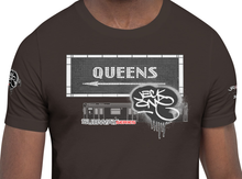 SHORT SLEEVE TEE  (uniSex) :  QUEENS (tiled) -(2020 upgraded classic)