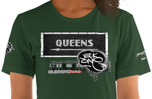 SHORT SLEEVE TEE  (uniSex) :  QUEENS (tiled) -(2020 upgraded classic)