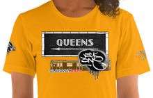 SHORT SLEEVE TEE  (uniSex) :  QUEENS (tiled) -(2020 upgraded classic)