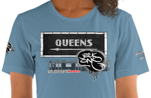 SHORT SLEEVE TEE  (uniSex) :  QUEENS (tiled) -(2020 upgraded classic)