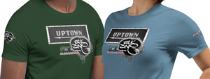 SHORT SLEEVE TEE  (uniSex) : UPTOWN (tiled) -(2020  upgraded classic)