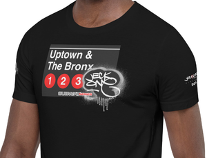 SHORT SLEEVE TEE  (uniSex) : UPTOWN & THE BRONX -(2020 upgraded classic)